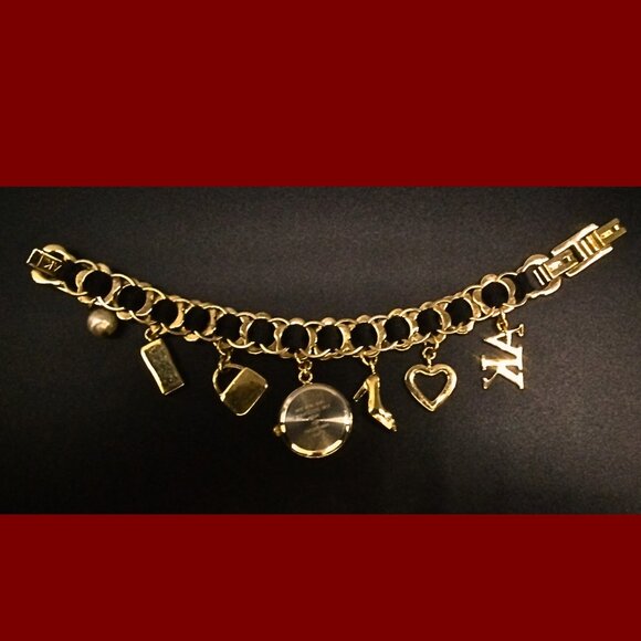 Anne Klien Vintage Charm Bracelet 1980 -1990s - Picture 2 of 2